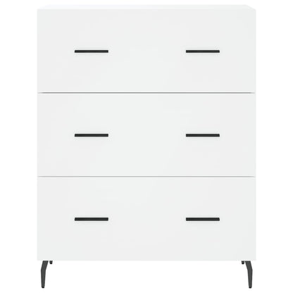 Credenza Bianca 69,5x34x180 cm in Legno Multistrato - homemem39