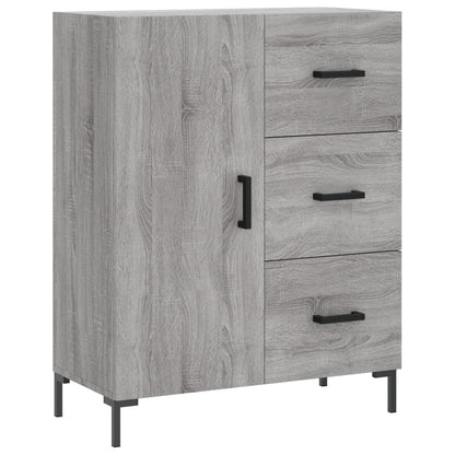 Credenza Grigio Sonoma 69,5x34x180 cm in Legno Multistrato