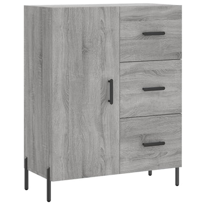 Credenza Grigio Sonoma 69,5x34x180 cm in Legno Multistrato