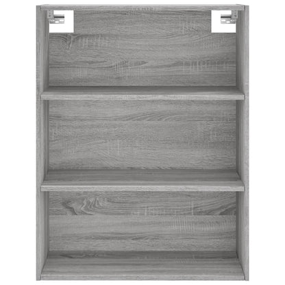 Credenza Grigio Sonoma 69,5x32,5x180 cm Legno Multistrato