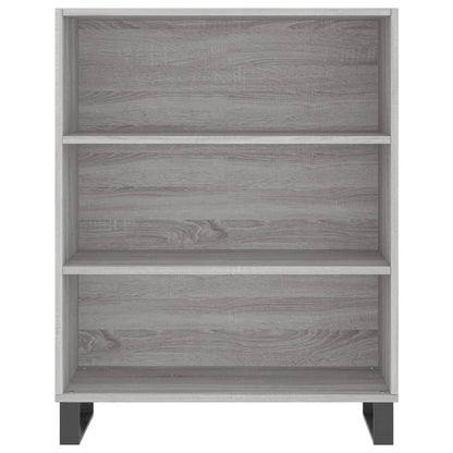 Credenza Grigio Sonoma 69,5x32,5x180 cm Legno Multistrato