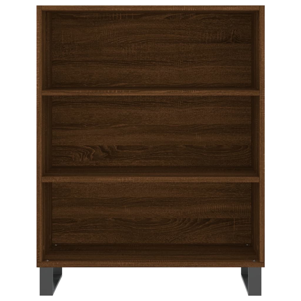 Credenza Rovere Marrone 69,5x32,5x180 cm Legno Multistrato