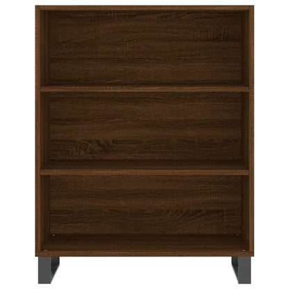 Credenza Rovere Marrone 69,5x32,5x180 cm Legno Multistrato