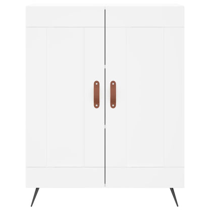 Credenza Bianca 69,5x34x180 cm in Legno Multistrato - homemem39