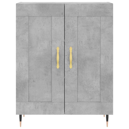 Credenza Grigio Cemento 69,5x34x180 cm in Legno Multistrato - homemem39