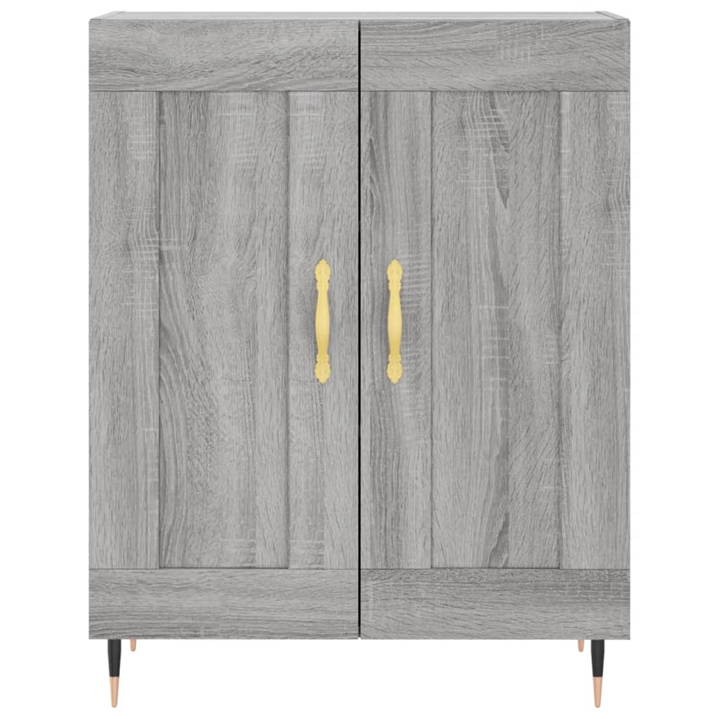 Credenza Grigio Sonoma 69,5x34x180 cm in Legno Multistrato - homemem39
