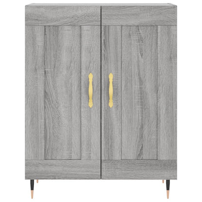 Credenza Grigio Sonoma 69,5x34x180 cm in Legno Multistrato - homemem39