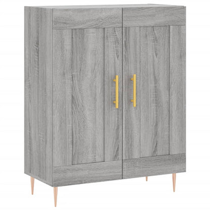 Credenza Grigio Sonoma 69,5x34x180 cm in Legno Multistrato