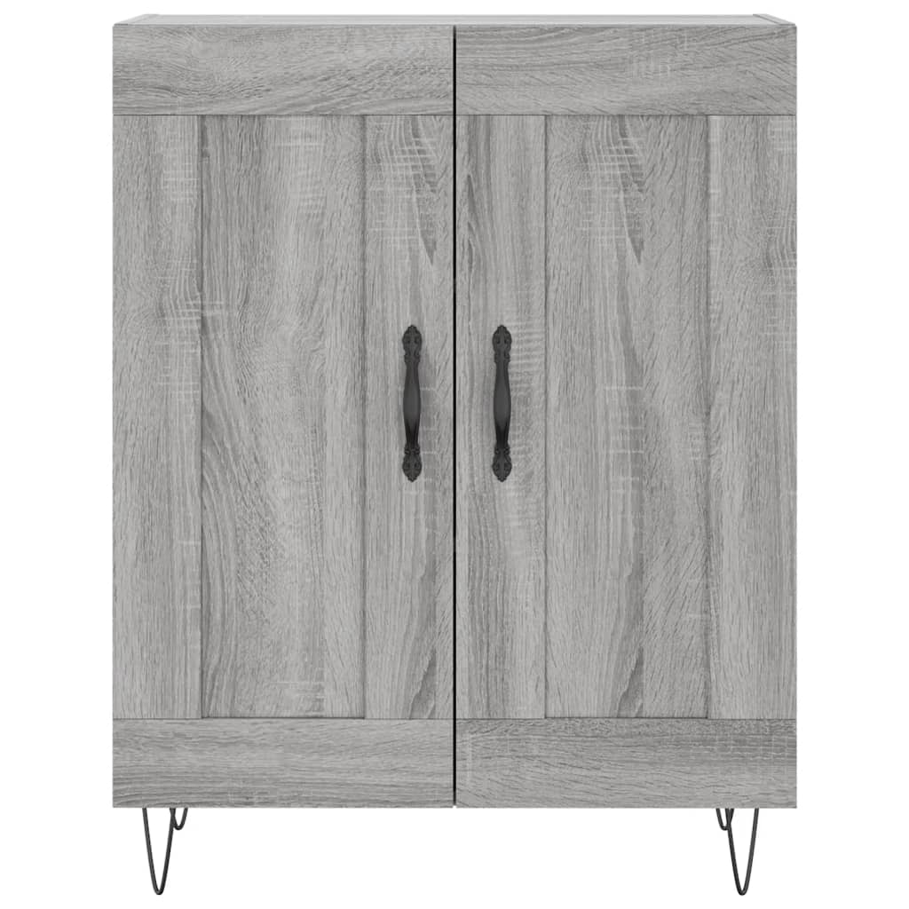 Credenza Grigio Sonoma 69,5x34x180 cm in Legno Multistrato - homemem39