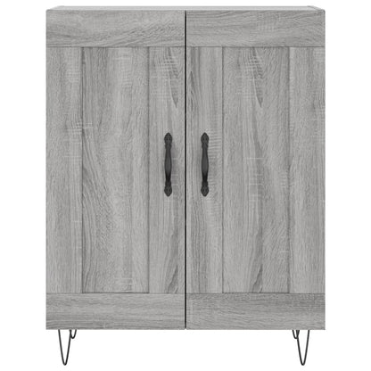 Credenza Grigio Sonoma 69,5x34x180 cm in Legno Multistrato - homemem39