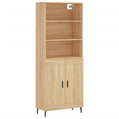 Credenza Rovere Sonoma 69,5x34x180 cm in Legno Multistrato - homemem39