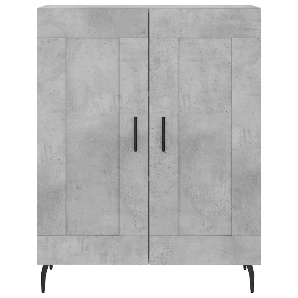 Credenza Grigio Cemento 69,5x34x180 cm in Legno Multistrato - homemem39