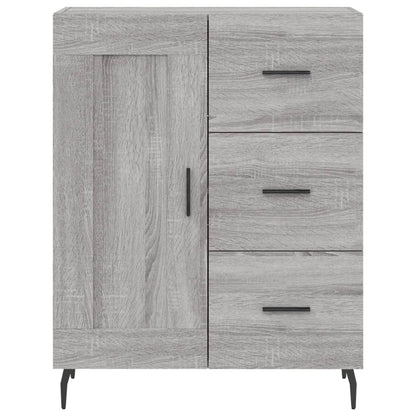 Credenza Grigio Sonoma 69,5x34x180 cm in Legno Multistrato