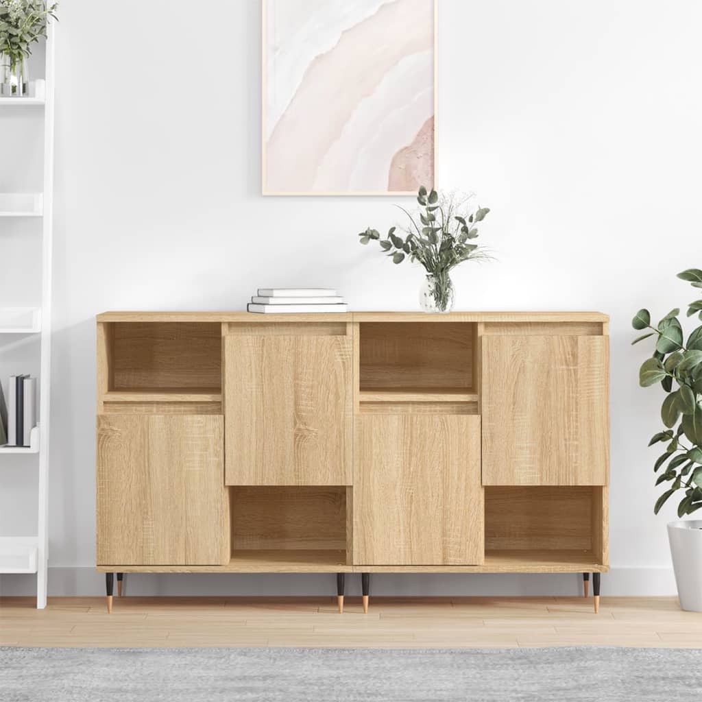 Sideboards 2 pcs Sonoma Oak in Plywood