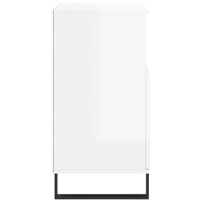 Credenze 3 pz Bianco Lucido in Legno Multistrato - homemem39