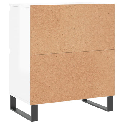 Credenze 3 pz Bianco Lucido in Legno Multistrato - homemem39