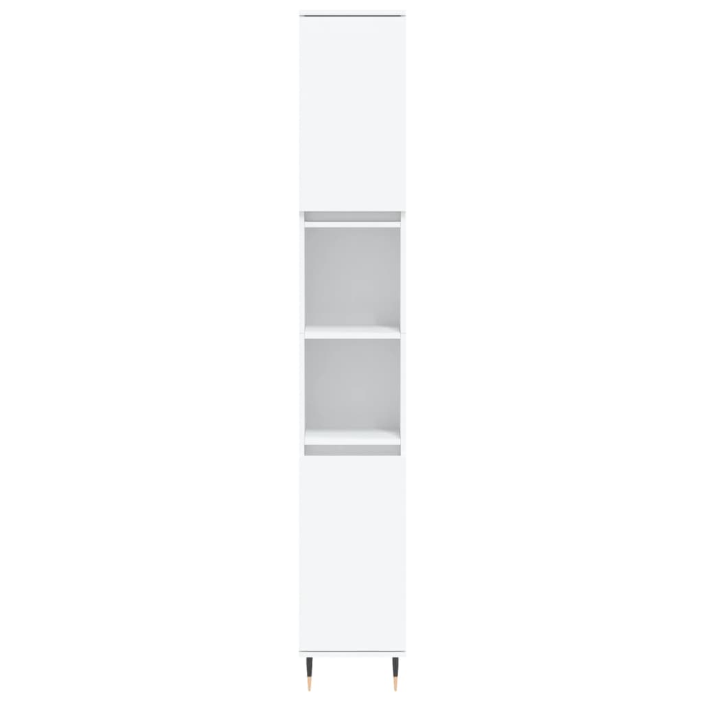 Set Mobili da Bagno 3 pz Bianco in Legno Multistrato | homemem39