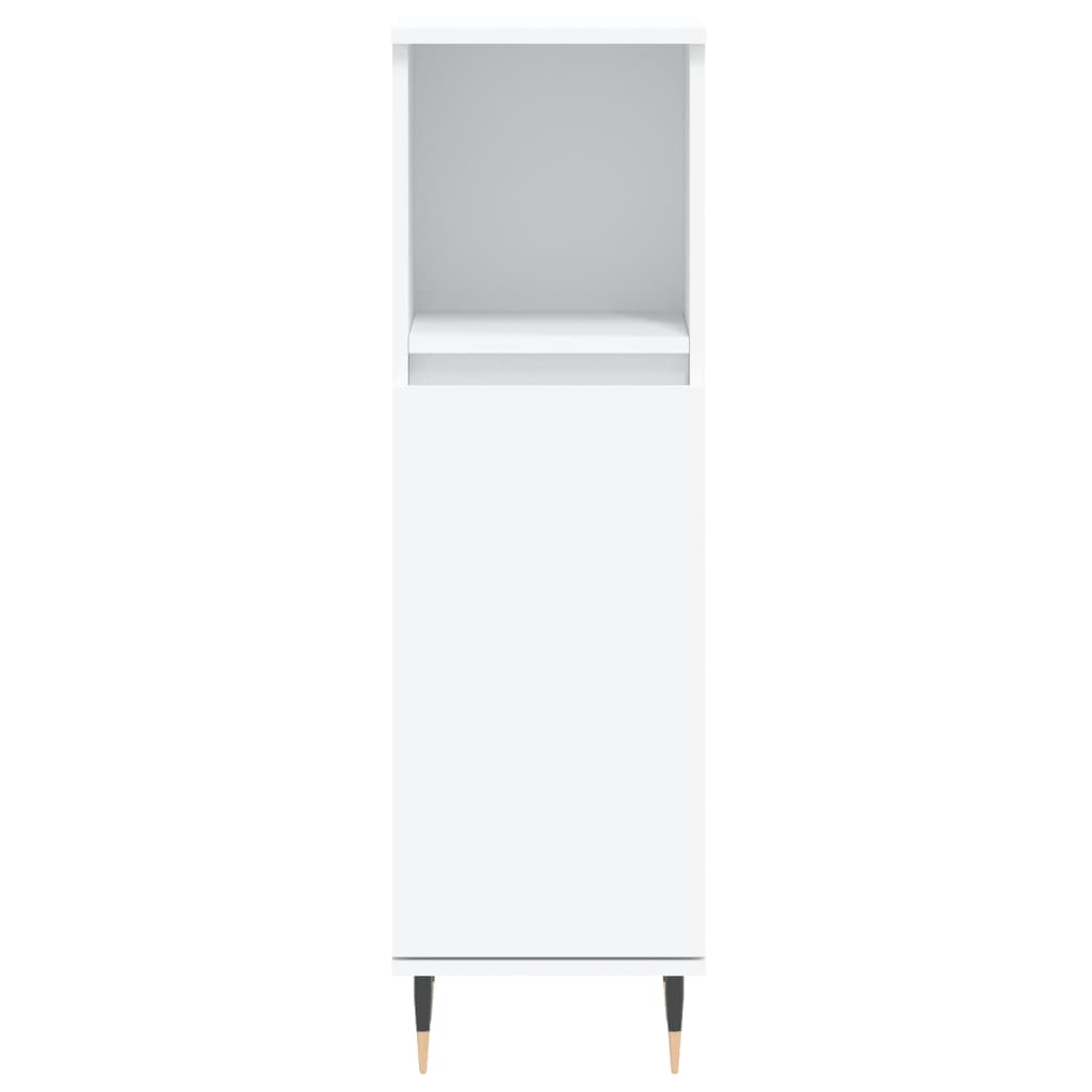 Set Mobili da Bagno 3 pz Bianco in Legno Multistrato | homemem39