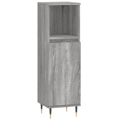 Set Mobili da Bagno 3 pz Grigio Sonoma in Legno Multistrato | homemem39