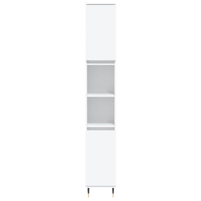 Set Mobili da Bagno 3 pz Bianco in Legno Multistrato | homemem39