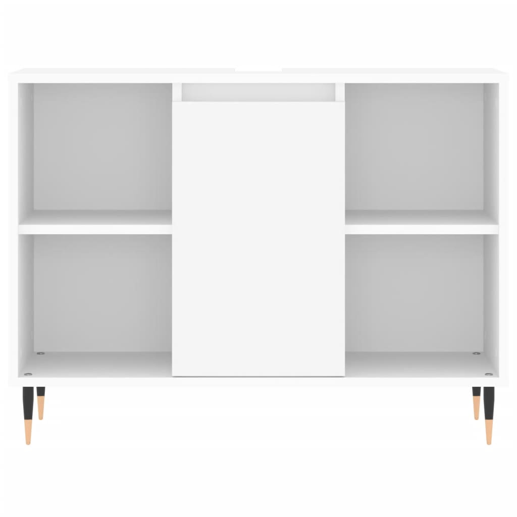 Set Mobili da Bagno 3 pz Bianco in Legno Multistrato | homemem39