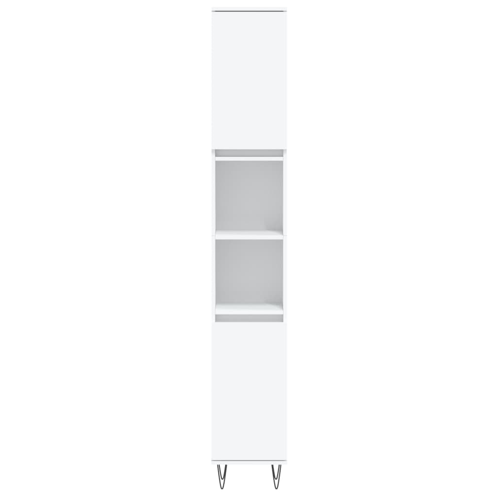 Set Mobili da Bagno 3 pz Bianco in Legno Multistrato | homemem39