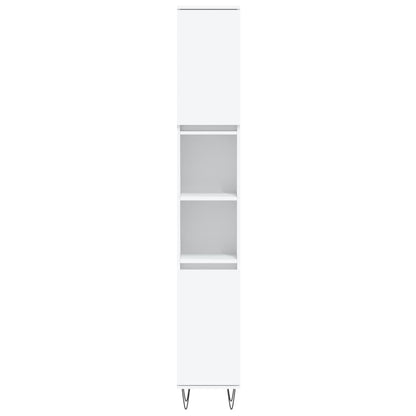 Set Mobili da Bagno 3 pz Bianco in Legno Multistrato | homemem39