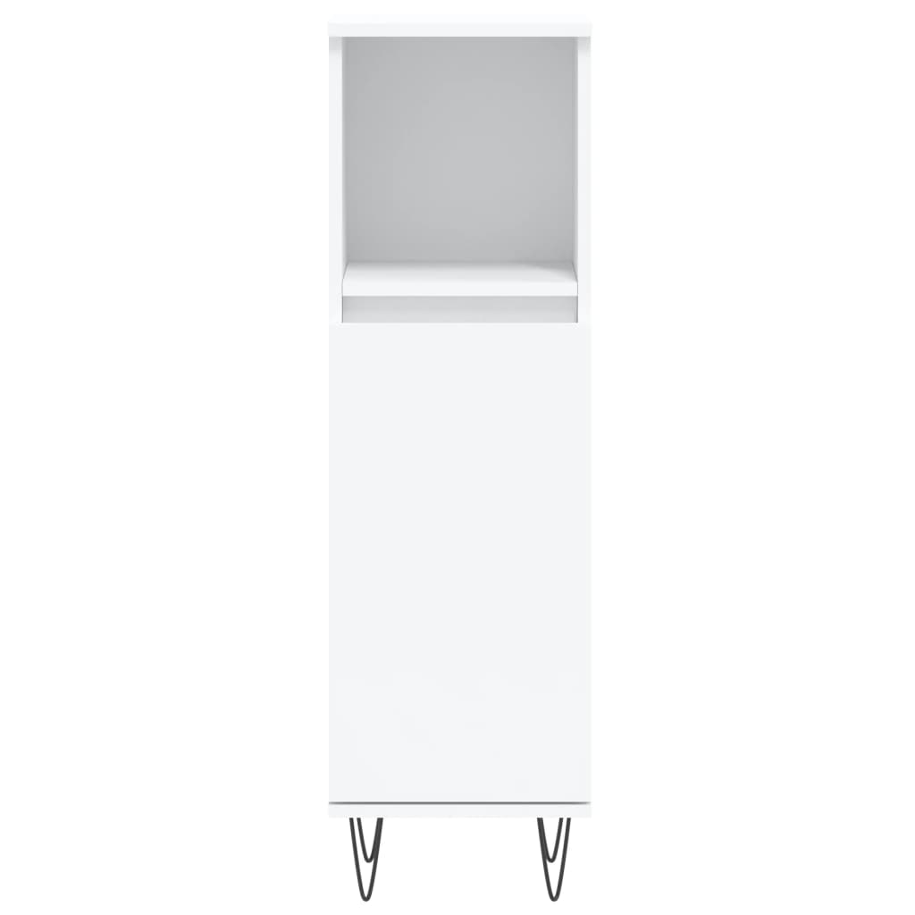 Set Mobili da Bagno 3 pz Bianco in Legno Multistrato | homemem39