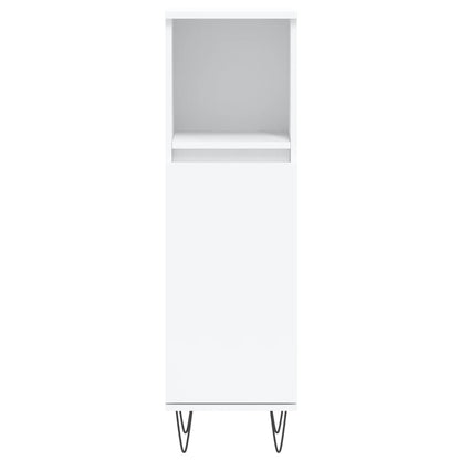 Set Mobili da Bagno 3 pz Bianco in Legno Multistrato | homemem39
