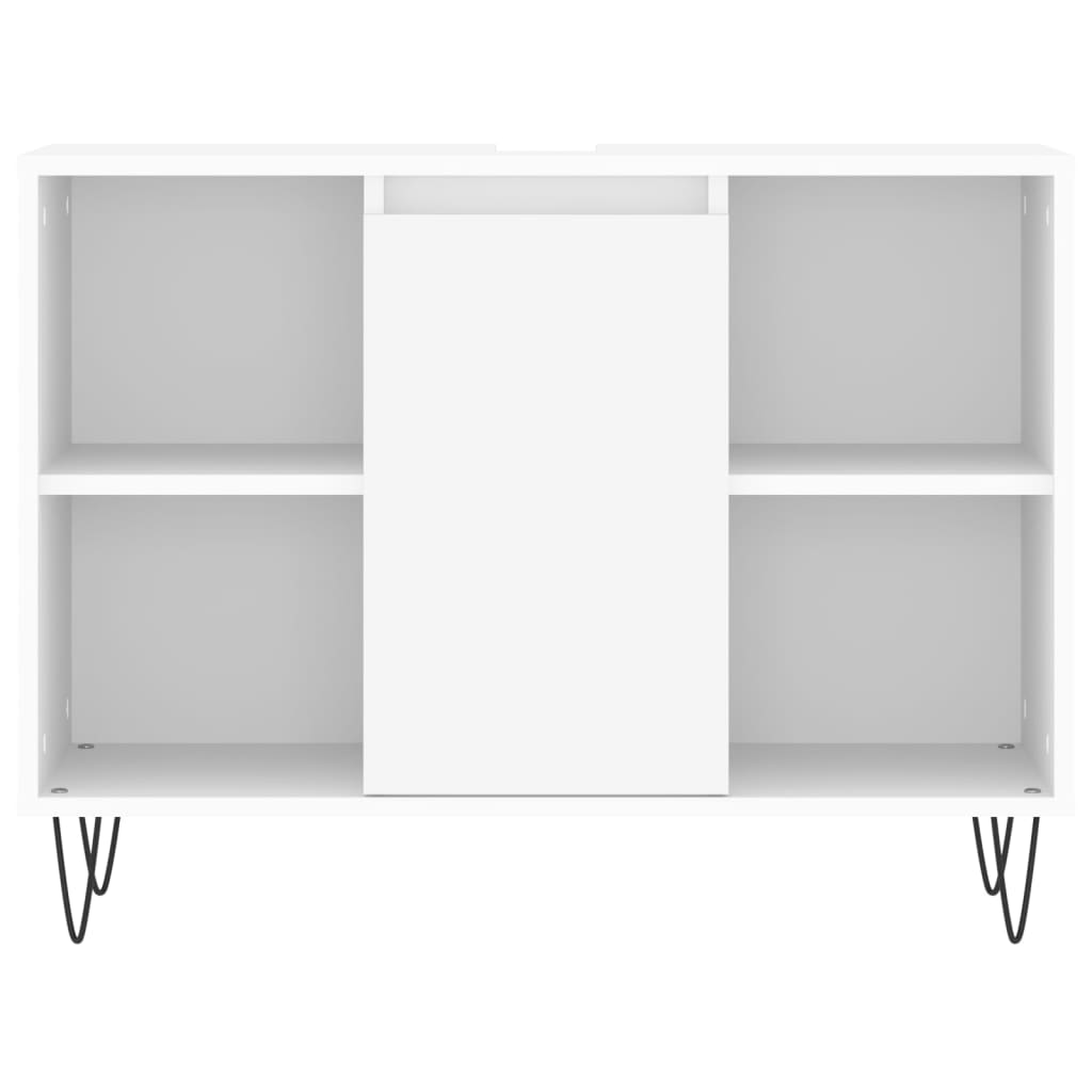 Set Mobili da Bagno 3 pz Bianco in Legno Multistrato | homemem39