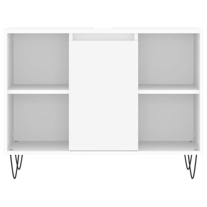 Set Mobili da Bagno 3 pz Bianco in Legno Multistrato | homemem39