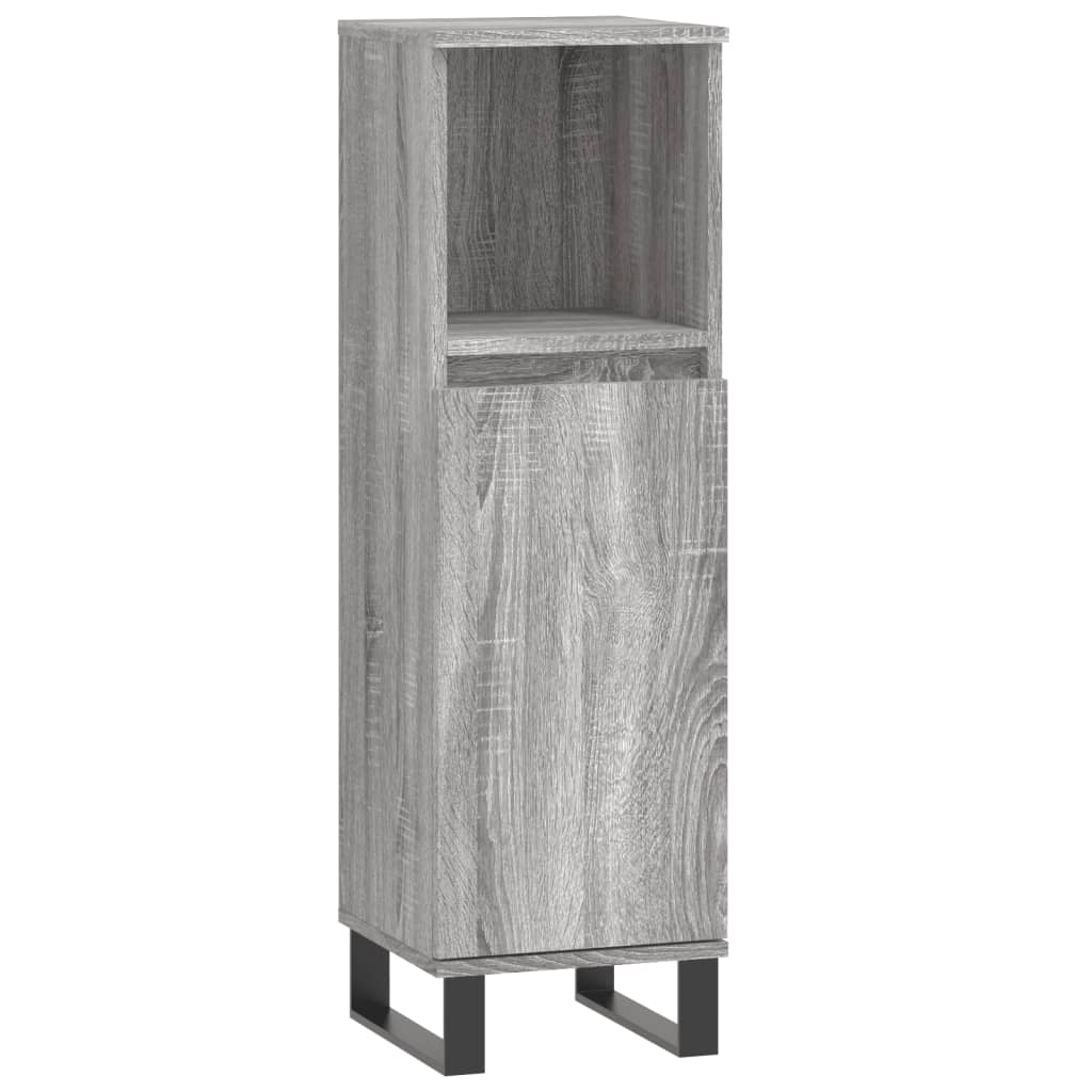 Set Mobili da Bagno 3 pz in legno multistrato
