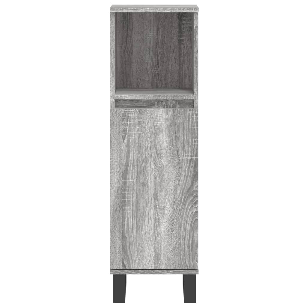 Set Mobili da Bagno 3 pz in legno multistrato