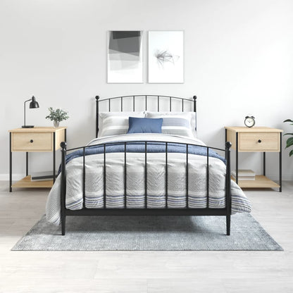 Comodini 2 pz Rovere Sonoma 44x45x58 cm in Legno Multistrato - homemem39