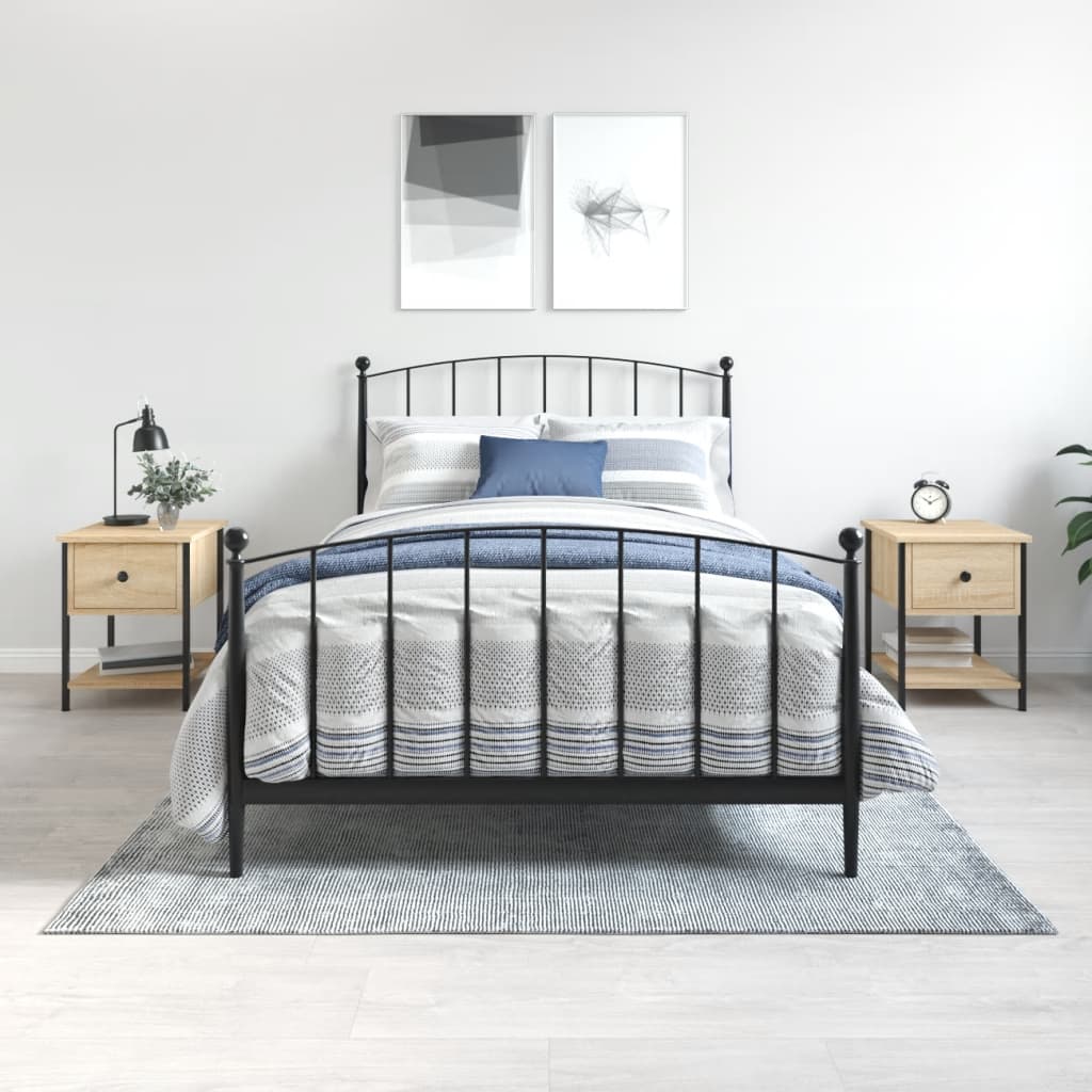 Comodini 2 pz Rovere Sonoma 34x35,5x45 cm in Legno Multistrato - homemem39