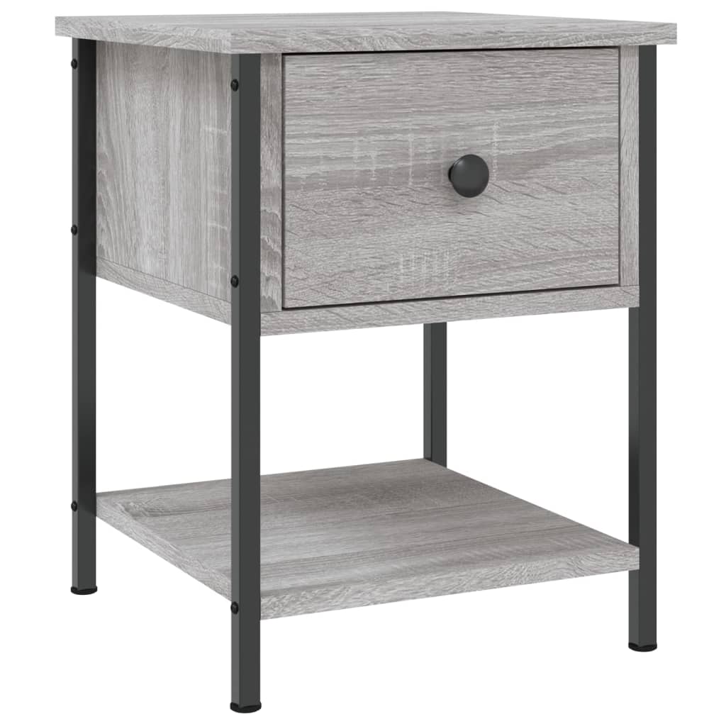 Comodino Grigio Sonoma 34x35,5x45 cm in Legno Multistrato - homemem39