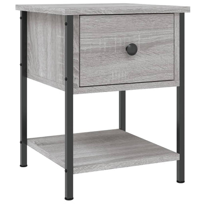 Comodino Grigio Sonoma 34x35,5x45 cm in Legno Multistrato - homemem39