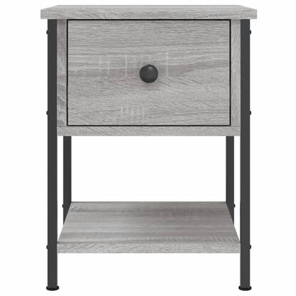 Comodino Grigio Sonoma 34x35,5x45 cm in Legno Multistrato - homemem39