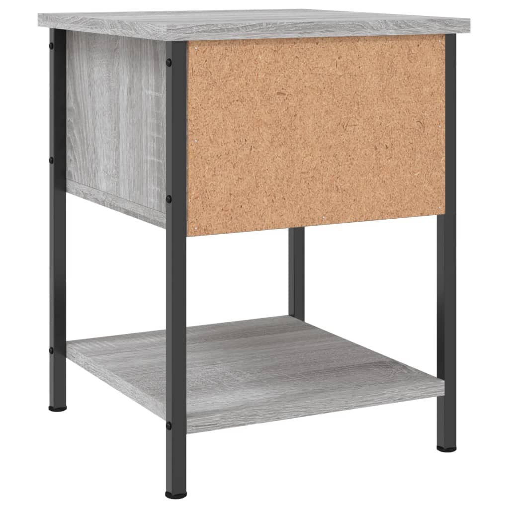 Comodino Grigio Sonoma 34x35,5x45 cm in Legno Multistrato - homemem39