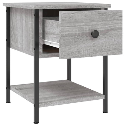 Comodini 2 pz Grigio Sonoma 34x35,5x45 cm in Legno Multistrato - homemem39