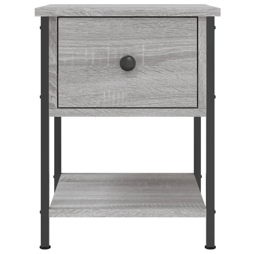 Comodini 2 pz Grigio Sonoma 34x35,5x45 cm in Legno Multistrato - homemem39