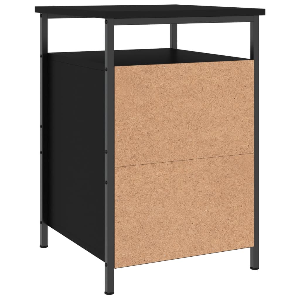 Comodini 2 pz Neri 40x42x60 cm in Legno Multistrato - homemem39