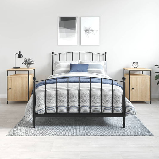 Comodini 2 pz Rovere Sonoma 40x42x60 cm in Legno Multistrato - homemem39