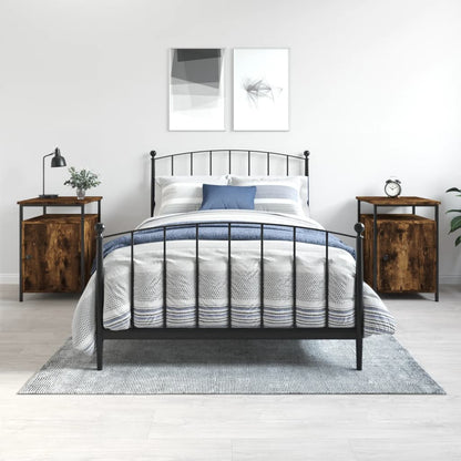 Comodini 2 pz Rovere Fumo 40x42x60 cm in Legno Multistrato - homemem39