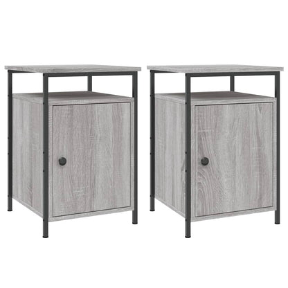 Comodini 2 pz Grigio Sonoma 40x42x60 cm in Legno Multistrato - homemem39