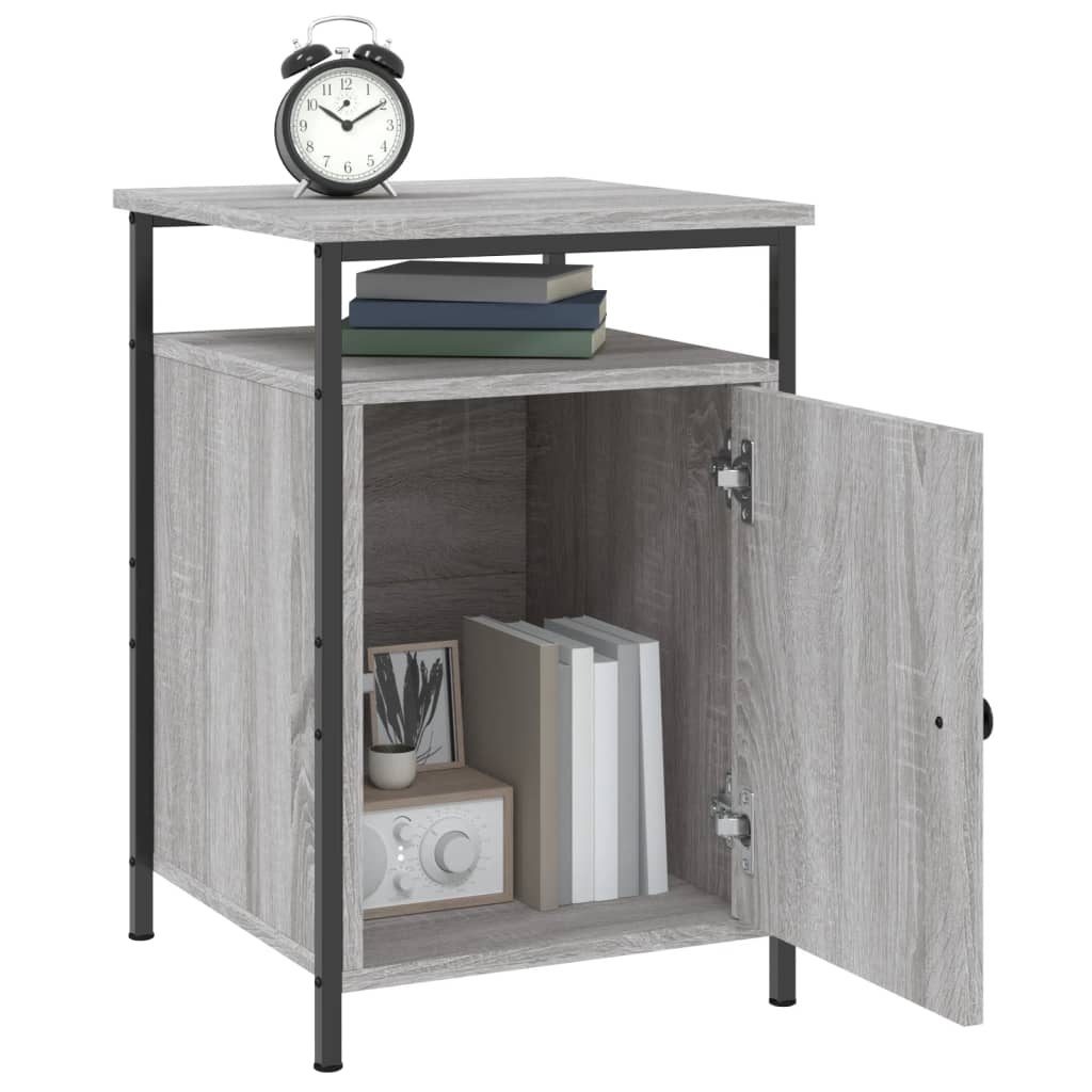 Comodini 2 pz Grigio Sonoma 40x42x60 cm in Legno Multistrato - homemem39