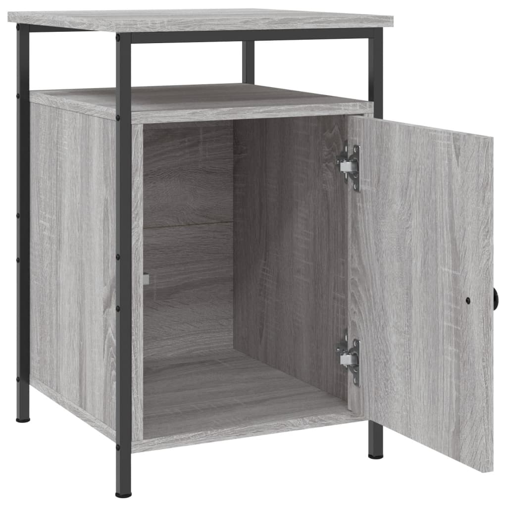 Comodini 2 pz Grigio Sonoma 40x42x60 cm in Legno Multistrato - homemem39