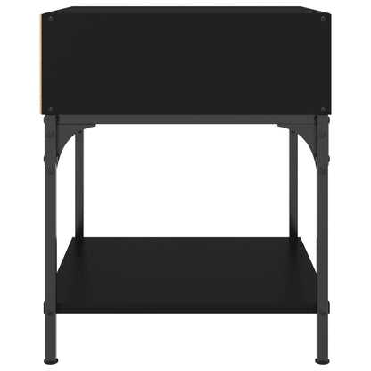 Comodini 2 pz Neri 40x41x50 cm in Legno Multistrato - homemem39