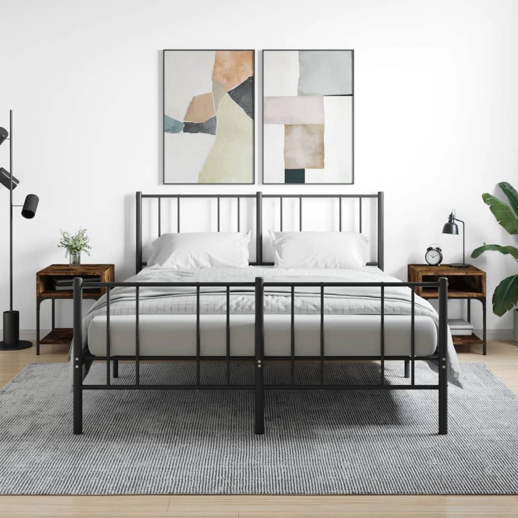 Comodini 2 pz Rovere Fumo 40x41x50 cm in Legno Multistrato - homemem39