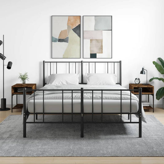 Comodini 2 pz Rovere Fumo 40x41x50 cm in Legno Multistrato - homemem39